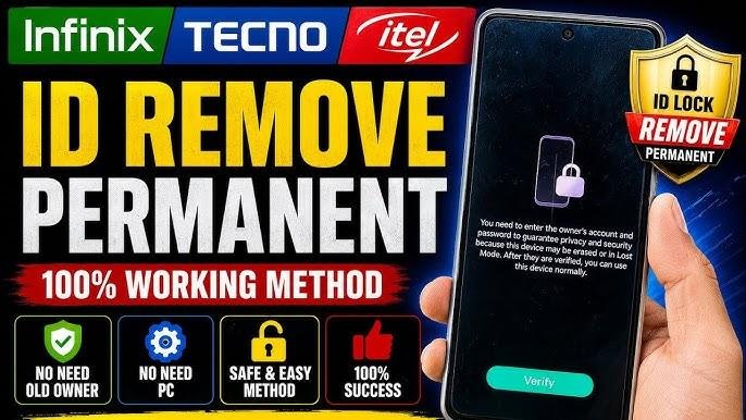 TECNO - INFINIX - ITEL ID Removal - Official Service ⚡️(S2)